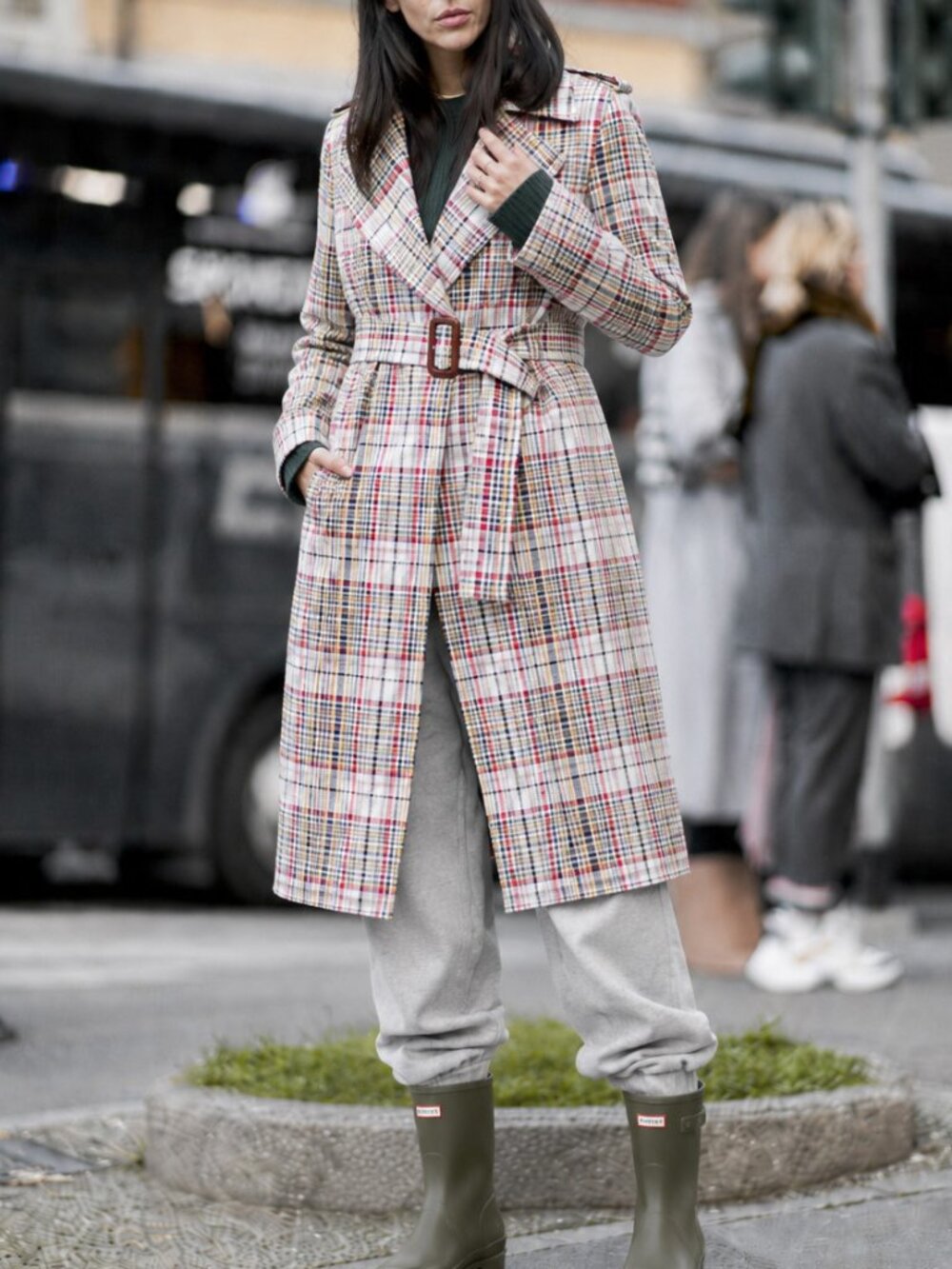 NWT Burberry Check Rain Trench Coat, US 4 - Picture 2 of 16